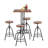 Jyzelle 4 - Person Pine Solid Wood Top Four Leg Base Dining Set