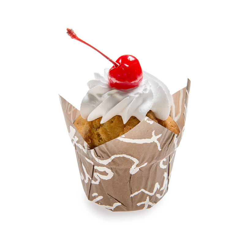 Restaurantware Panificio Paper Baking Cup, 3.5" H x 3" W x 3" D