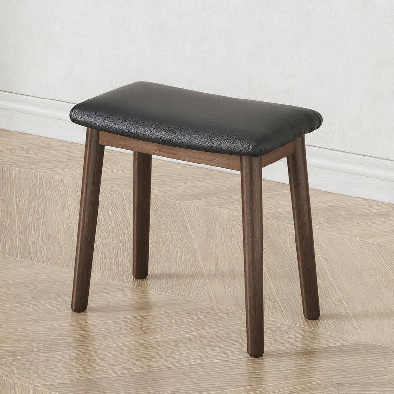 Tabouret de coiffeuse en bois massif