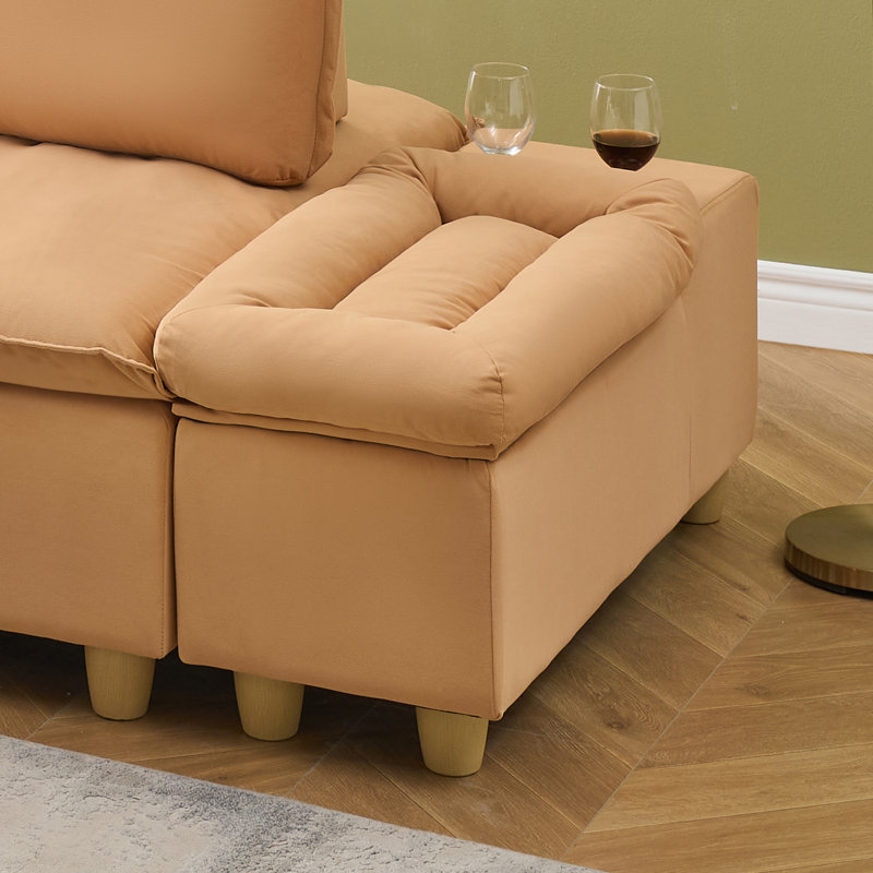 Table de bout avec rangement, Brun