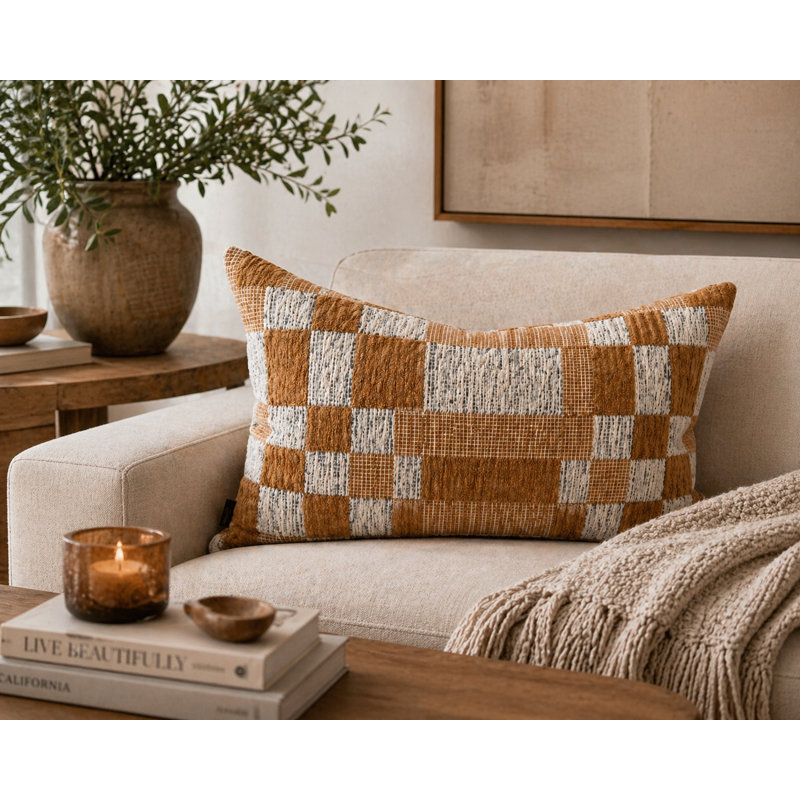 Coussin Langdon moutarde 14 x 24, Moutarde