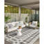 Tapis intérieur / extérieur ivoire / galet Plaid-664940823