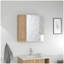 Armoire à pharmacie Sines, quatre tablettes internes, porte simple - pin