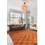 Tapis orange noué à la main 11 pi 7 po x 14 pi 7 po