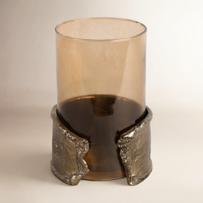 Glass Hurricane Candle Holder