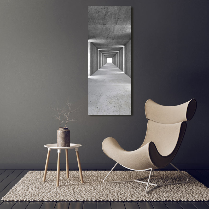 Concrete Tunnel - Wrapped Canvas Print