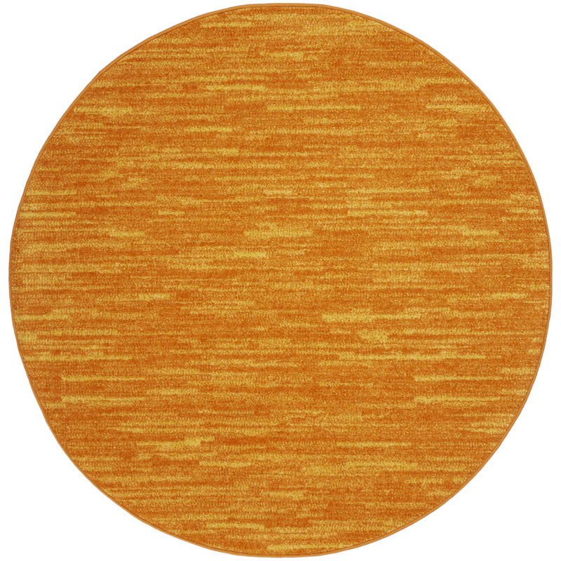 Nourison Essentials Suburst Indoor/Outdoor Area Rug, Round 4'