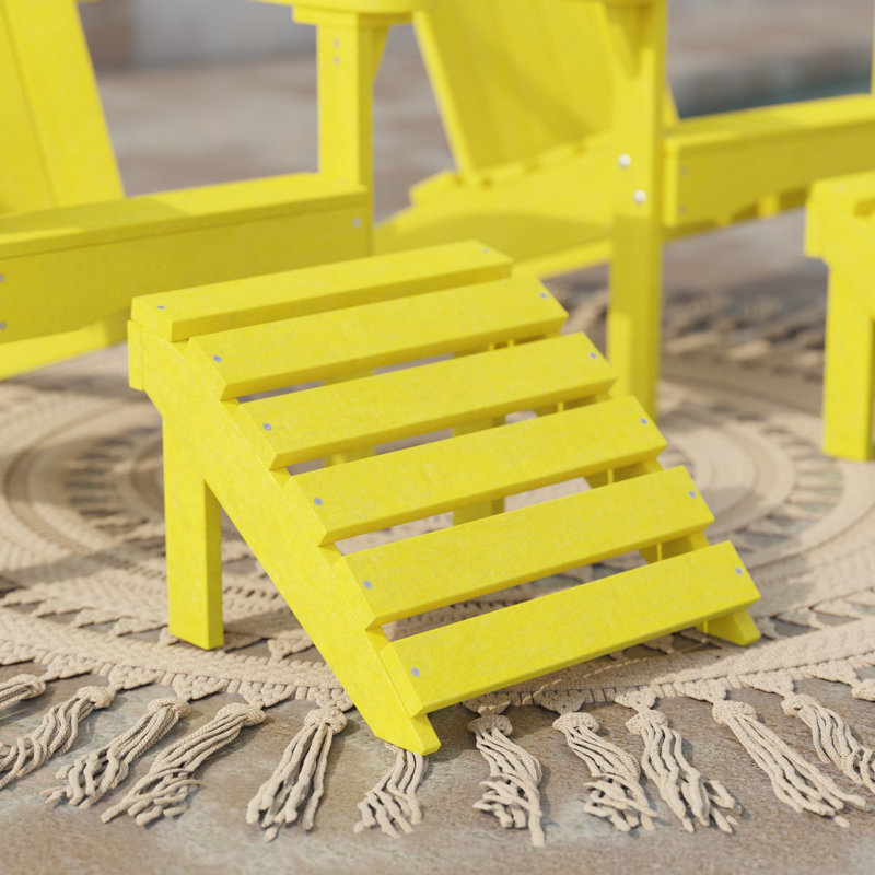 Repose-pieds classique, Jaune citron