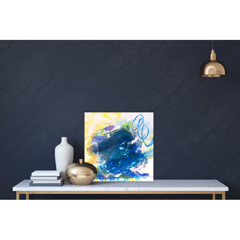 Sapphire - Artist Enhanced Canvas Print, 12" H x 12" W x 1" D, Unframed