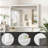 Molly Tempered Glass Metal Beveled Framed Wall Mounted Vanity Rectangular Mirror-108625545-108625531