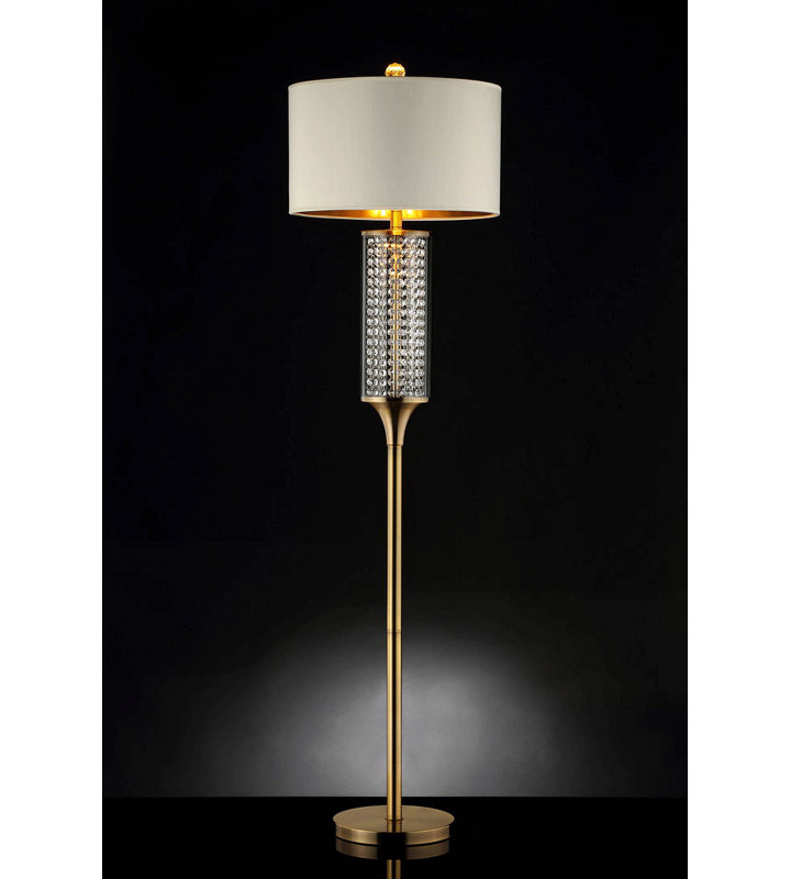 62.25-Inch Pluviam Crystal Floor Lamp