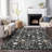 Elara Black Washable Indoor-Outdoor Rug - -439721093