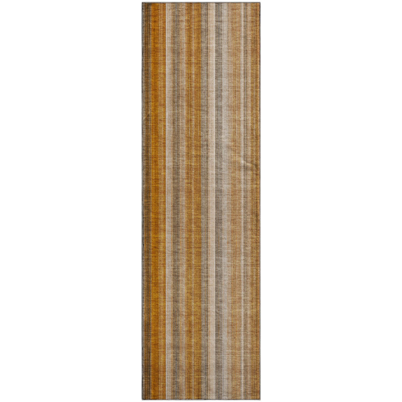 Premium Machine Washable Cerrito AMF543 Paprika Rug, Runner 2'3" x 7'6"