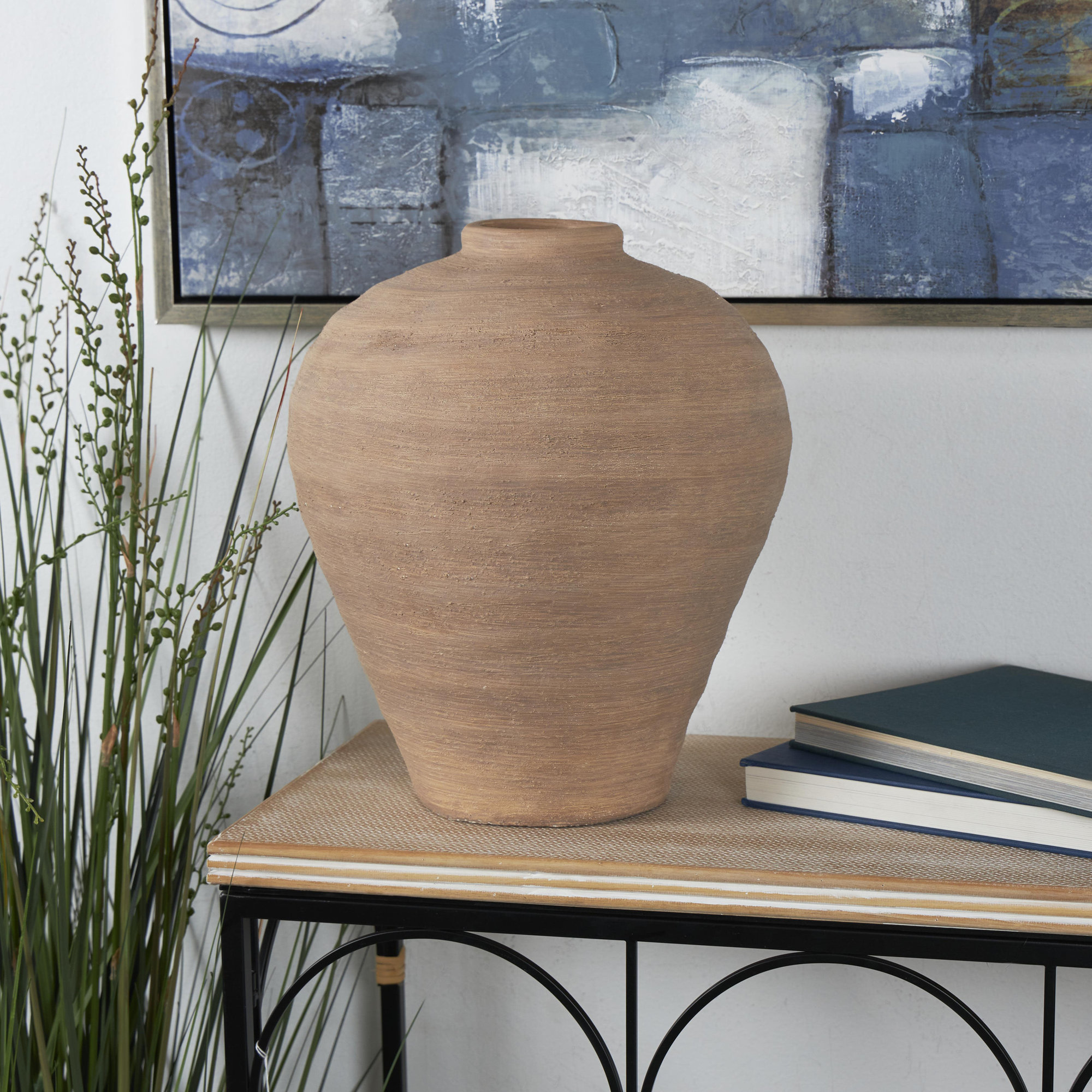 Felicie Ceramic Table Vase, 16.7" H x 13.75" W x 13.4" D