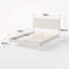 Bellay Upholstered Bed Frame with Channel Tufted Headboard-1372692130-1372692133