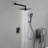 Wall Mounted Shower System With Handheld Shower Single Handle Shower Faucet Set Brass 10 Inch Shower Trim Kit With Rough-In Valve