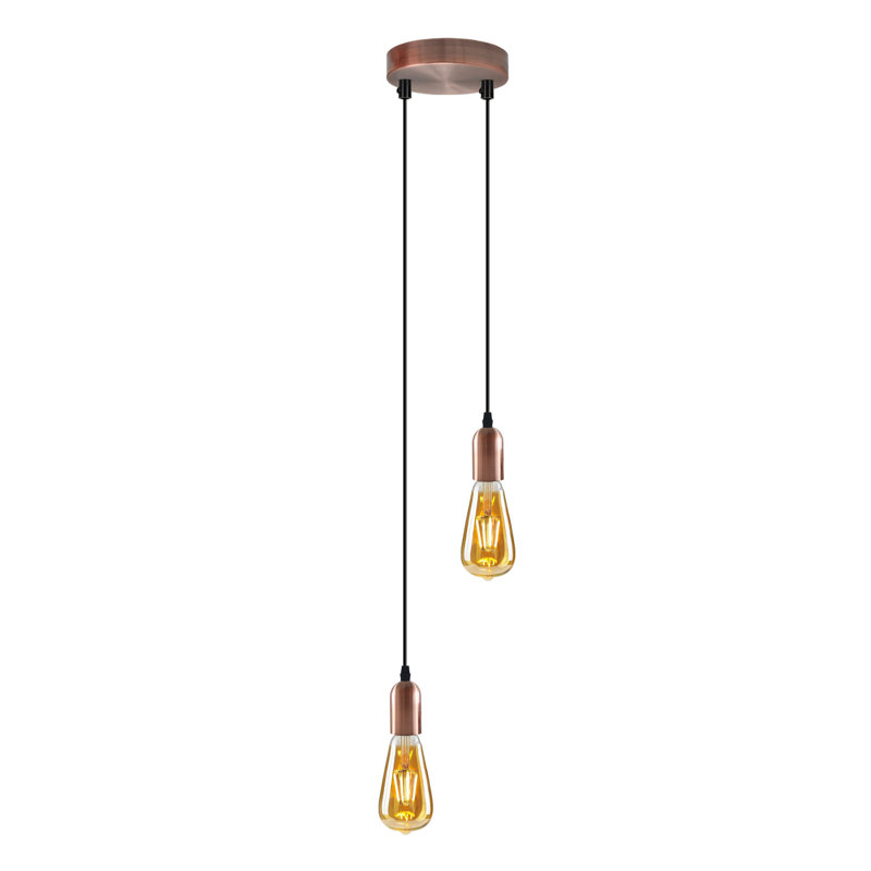 Amrane - Light Copper Cluster Pendant, No, 2
