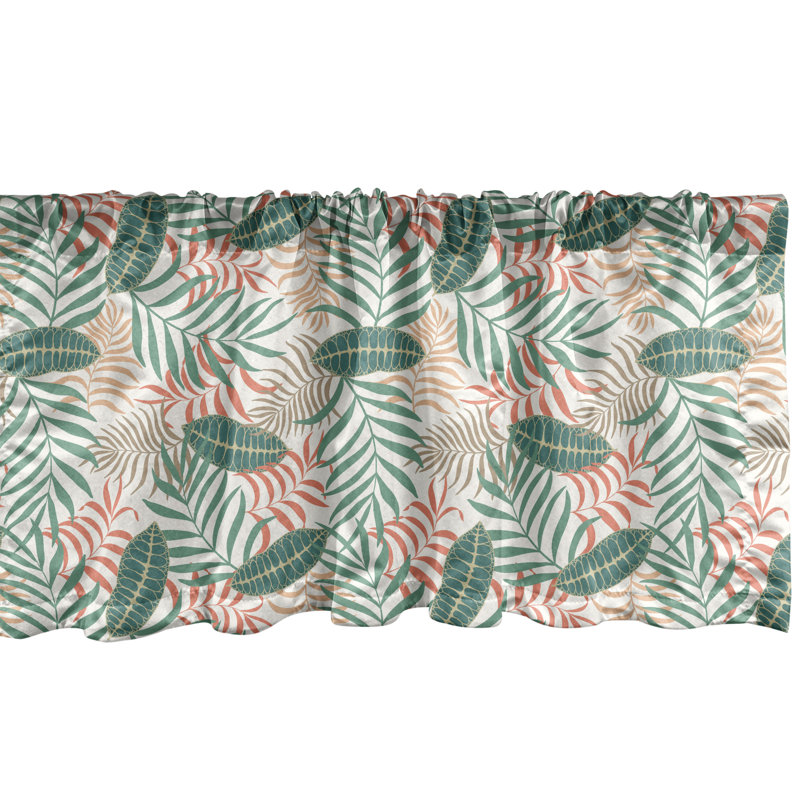 Ensemble de 2 cantonnières tropicales Ambesonne, L 54 po x L 12 po