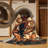 Machine Washable Yonkers Bodybuilder Pose Classic Oriental Rug in Purple – Beige Binding-1031670995