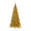 Vickerman 10' x 50" Slim Gold Tinsel Artificial Unlit Christmas Tree with Folding Metal Tree Stand