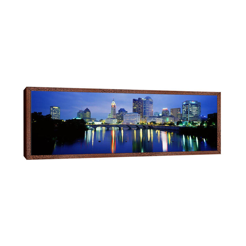 Columbus OH by Panoramic Images - Panoramic Gallery-Wrapped Canvas Giclée on Canvas, 30.48 cm H x 91.44 cm W