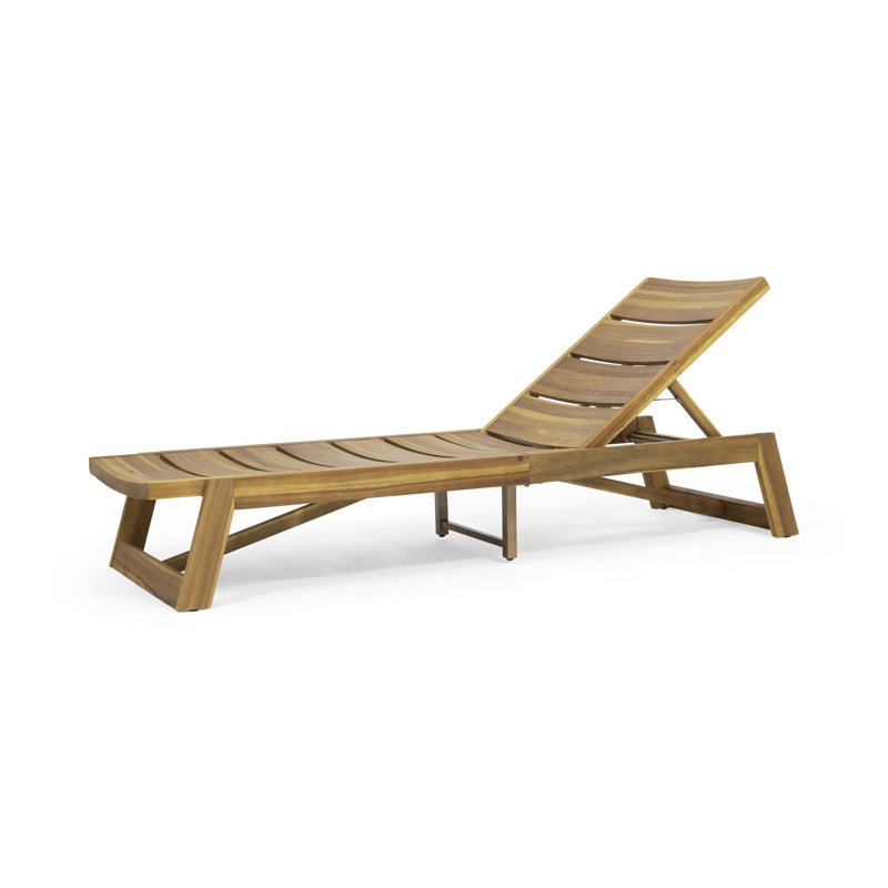 Maki Chaise Lounge, Teak