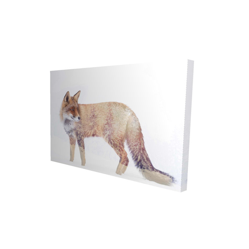 Forest and Fox Canvas - Scenic Trees & Animals Home Decor