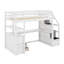 Lit mezzanine simple avec bureau et tablettes-797526394