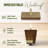 Abbye 4 Square Walnut Wood Legs-92916453