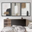 «Neutral Grunge Tan Grey Paint Abstract Shapes Modern Nordic Wall Art», reproduction d'art encadrée sur toile-1303499827-1324775420