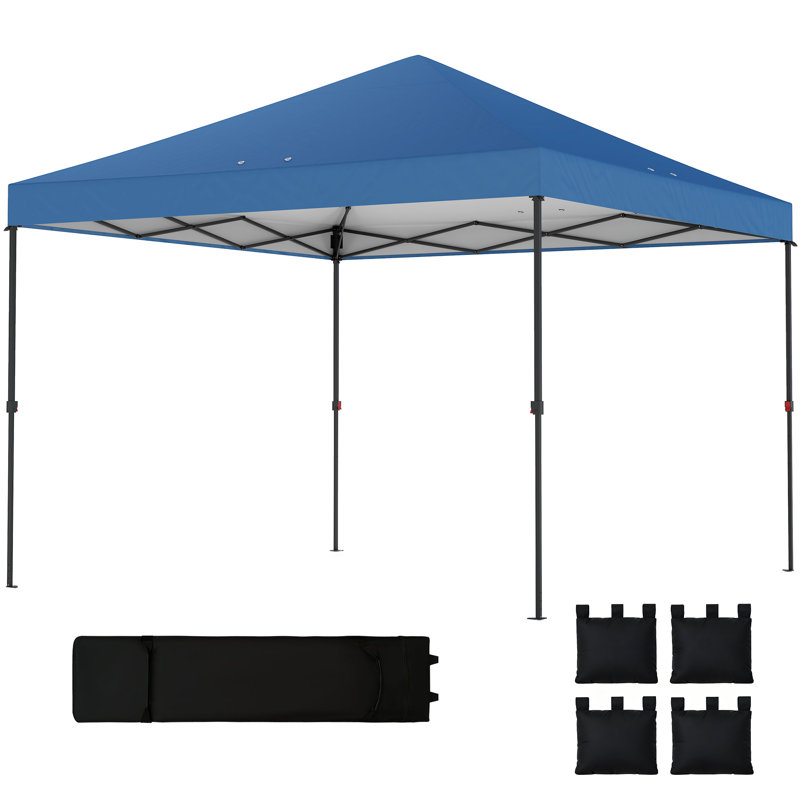Tente à auvent escamotable L 135,8 po x l 118,1 po, installation en 1 min, Upf30 + imperméable 210d Oxford, portable pliable avec sac de transport