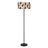 59.8" Modern Floor Lamp with Leaf-Pattern Fabric Shade-1853019323