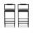 Faux Leather Upholstered Metal Bar Stools Set with Back-1928819945