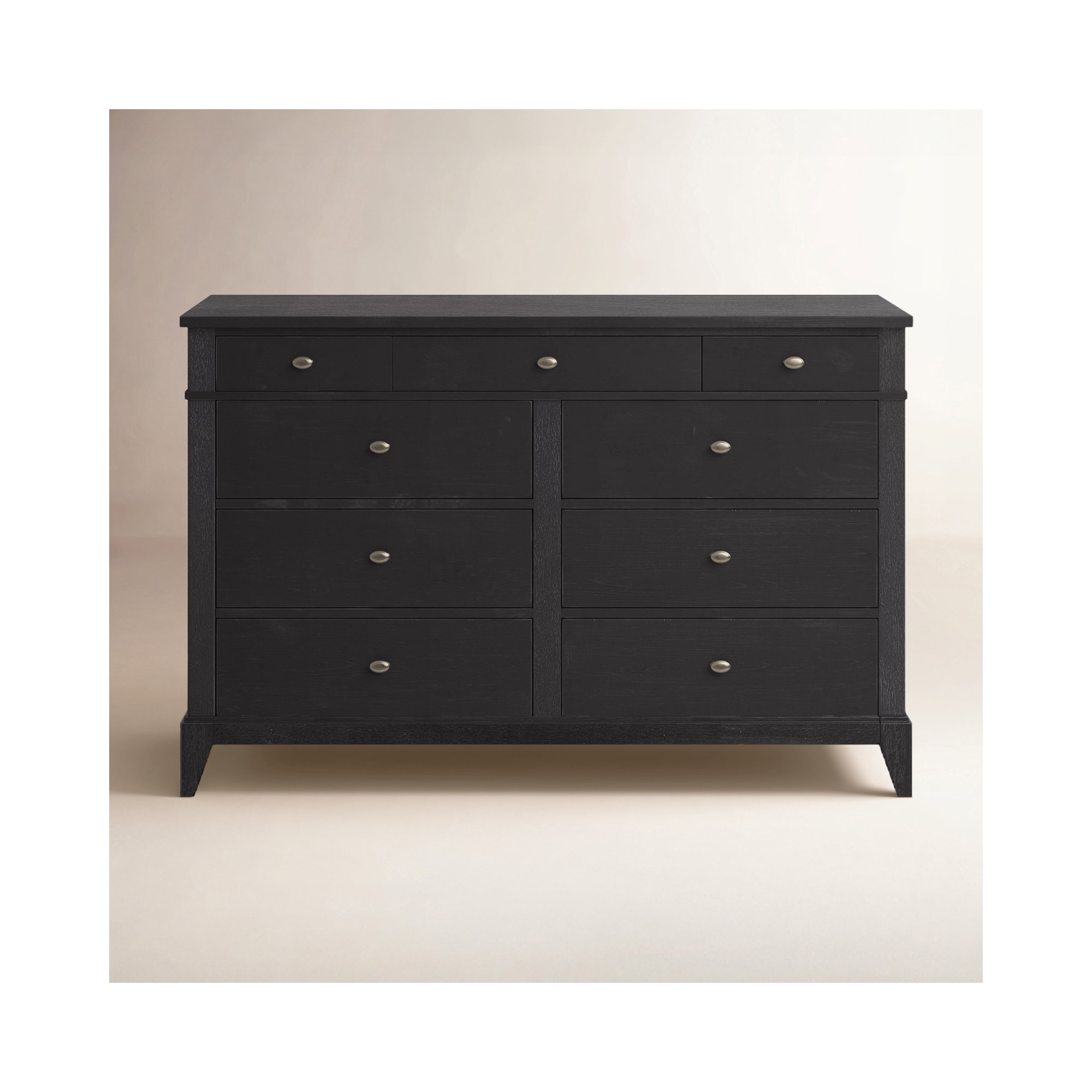 Mya 9 Drawer Dresser, Black