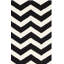 Tapis ivoire / noir en laine touffeté à la main Teresita-667352370