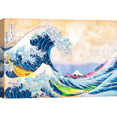 Hokusai's Wave 2.0 by Eric Chestier - Wrapped Canvas Painting