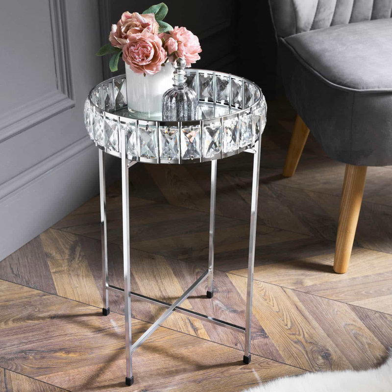 Kalki Tray Top Cross Legs End Table