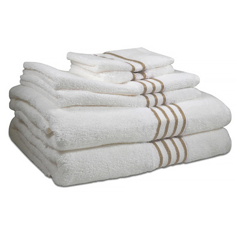Ensemble de serviettes 6 pièces 100% coton, Oursin