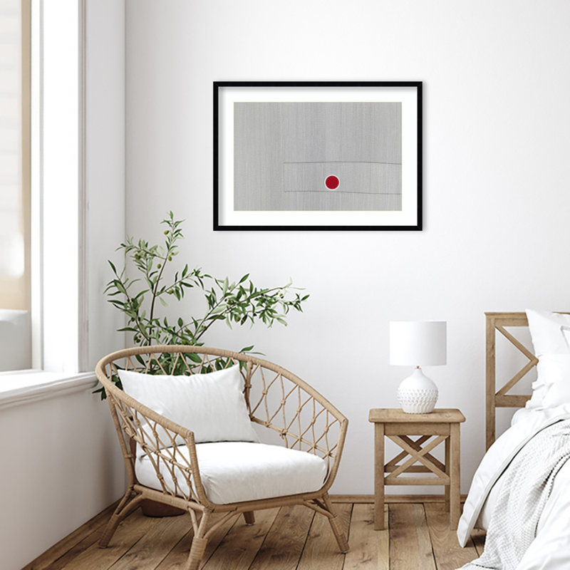 Gris, dessin de 57 par Alex Dunn, impression sur bois encadrée, H 24 po x l 33 po, Cadre noir