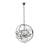 Svante 6 - Light Candle Style Globe Chandelier with Crystal Accents-22859127-22859126