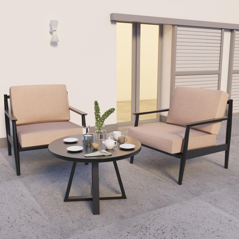 Outdoor 5" Seat / Back Cushion With Eco-Friendly Olefin Fabric, Brown