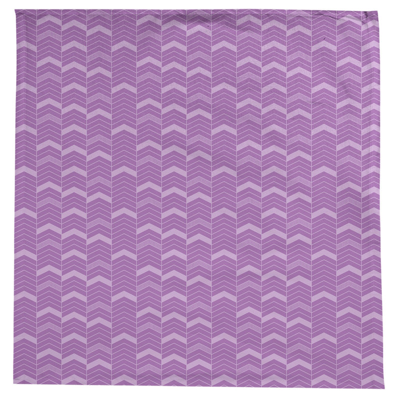 Nappe à chevrons à traits Stephenie, Violet