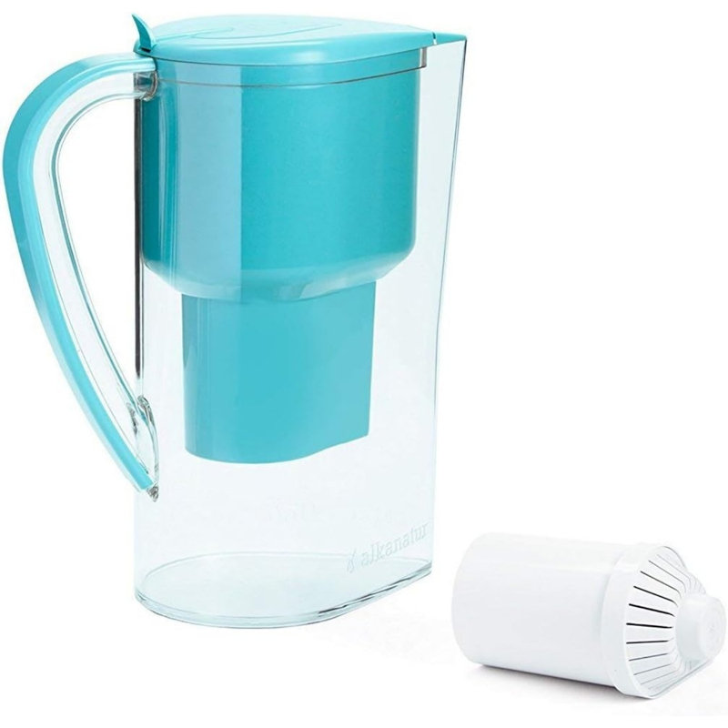Filter Replacement For Pitcher (Pack Of 3) - Removes Fluorides, Chlorine, Heavy Metals - Filters 400 Litres Of Tap Water - Replace After 3 Months - CE, ROHS, SGS Certified Water Filter