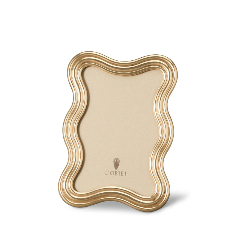 Ripple Frame, Gold, 24k Gold Plated, 4" W x 6" H
