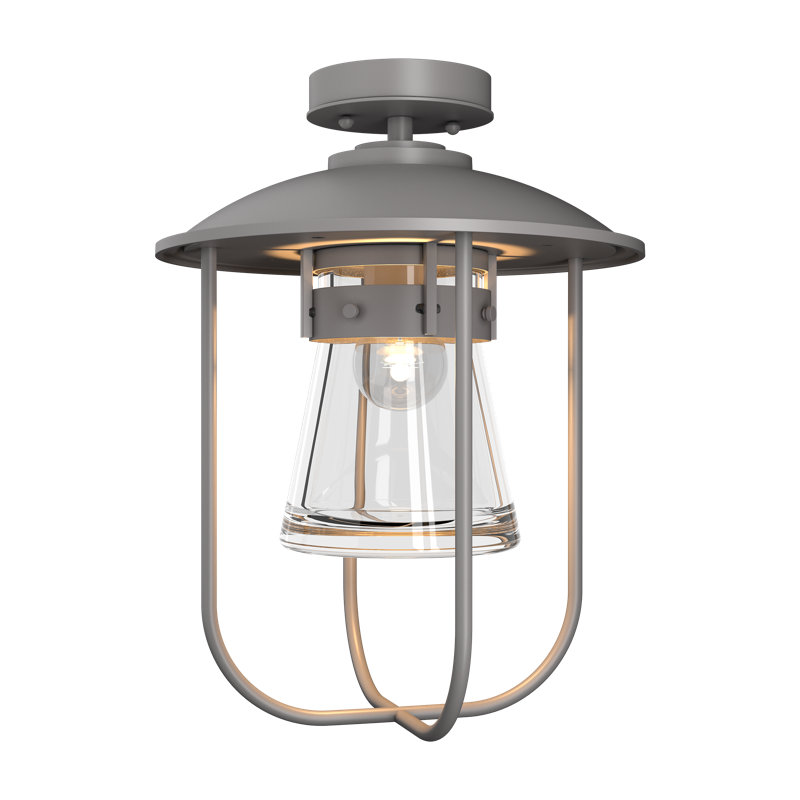 Erlenmeyer Outdoor Pendant, Coastal Burnished Steel
