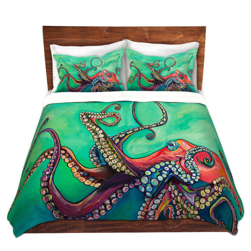 Ensembles de housse de couette très grand DiaNoche en microfibre par Patti Schermerhorn - Octopus