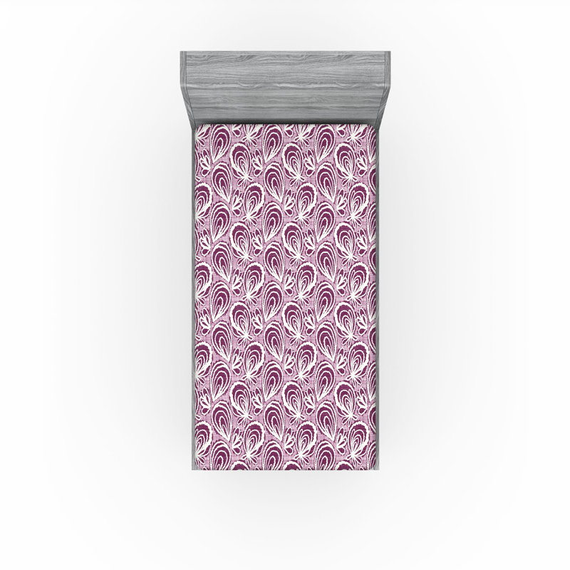 Drap-housse abstrait Ambesonne, Drap-housse de taille simple