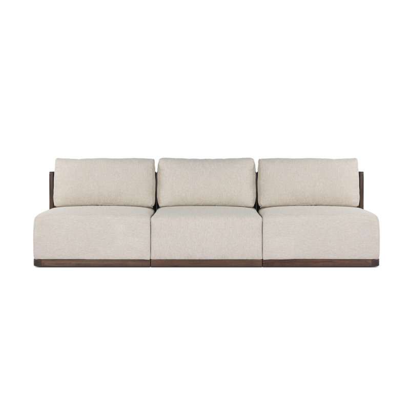 Fiecke Outdoor 3 PC Sectional-Ellor Beige