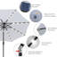 Parasol de marché éclairé Caerphilly-264100097-157318111