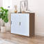 Armoire casier 2 portes avec tablettes et serrure à clé 